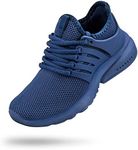 Troadlop Boys Running Shoes Fashion Athletic Walking Sneakers for Boys Girls Blue Size 2 M US Little Kid