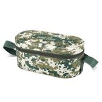 MILTON Stainless Steel Executive Lunch Insulated Tiffin, 2 Round Containers, 280 Ml Each, 1 Oval Container, 450 Ml, Army Green