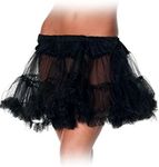 Be Wicked Women's Kate Petticoat, Black, One Size