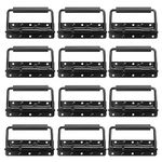 GENHAKON 12 PCS Chest Handles, Spring Loaded Case Handle, Wardrobe Handle, Cabinet Pull Handle for Musical Instrument Products Such As Box Guitar Speakers, Drum Set Speakers, etc