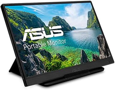 ASUS ZenScreen 15.6” Portable USB Monitor (MB165B) - HD (1366 x 768), Narrow Bezel, Micro USB, USB-Powered, Tripod Mountable, Anti-Glare Surface, Protective Sleeve