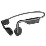 Shokz (AfterShokz) OpenMove - Open-Ear Bluetooth Sport Headphones - Bone Conduction Wireless Earphones - Sweatproof for Running and Workouts, with Sticker Pack (Grey)