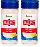 Redmond Real Sea Salt – Natural Unrefined Fine Salt, 10oz shaker (Pack of 2)