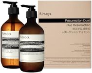 Aesop Resurrection Duet | Hand Wash + Hand Balm | Cleanse, Nourish and Soften Hands | 16.9 oz + 16.5 oz