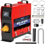 VELPAX 12V 8KW Diesel Air Heater, All in One Truck Heater, Portable Diesel Heater with Remote Control LCD Monitor and Silencer for Car Trucks Bus RV and Trailer