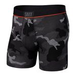 Saxx Men's Underwear – Vibe Super Soft Boxer Briefs with Built-in Pouch Support – Underwear for Men, Supersize Camo-Black,Medium