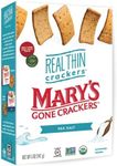 Mary's Gone Crackers Real Thin Crackers, Made with Real Organic Whole Ingredients, Gluten Free, Sea Salt, 5 Ounce (Pack of 1)