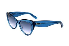 Salvatore Ferragamo SF930S 39803 Sunglasses, 414 Blue, One Size