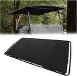 HECASA Universal Golf Cart Sun Top Compatible with EZGO Club Car Yamaha Extended Golf Cart Roof Black