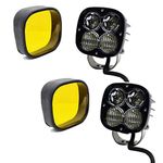 AUTOPOWERZ Universal Led Fog Light With Yellow Lens Cover (60W, 12V-80V, DC,) (Pack of 2pcs)