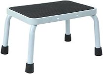 Sattiyrch 9.5" Step Stool with Anti-Skid Rubber Platform,Metal Medical Foot Stool for Elderly,Senior,Easy to Assemble Heavy Duty Step Stool White