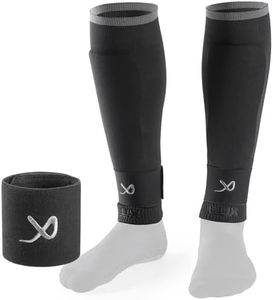 LUX Soccer Sleeves w/Free Guard Stays for Men/Boys/Youth Compatible w/Soccer Grip Sock