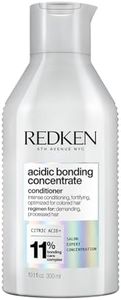 Redken Acidic Bonding Concentrate Conditioner With Citric Acid, 300 ml | Professional Bond Repair Conditioner For Dry, Damaged, Coloured and Frizzy Hair | For Men & Women