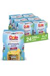 Dole Pineapple Juice, 100% Pineapple, 240 mL, Case of 6 (4 Pack) Cans , packing may vary