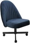 Chromcraft Set of 6 Chairs, Chairs with Soft Wheels for Kitchen Room