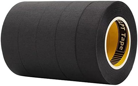 LLPT Wiring Harness Cloth Tape 5 Packs 3/4 Inch x 50 Ft Each Premium Fiber Wire Loom Wrapping Tape for Automotive Engine Electrical Protection (HC195)
