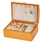 Mele & Co Millie Oriental Rose Jewellery case, Oakwood, 29 cm x 20 cm x 13 cm