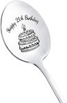 RFTWXHPN 21st Birthday Gifts Spoons for Women Men 21 Yr Old Birthday Gifts for Nephew Bestie Happy 21th Birthday Spoon Gifts for 21 Year Old Birthday Gifts for Him Her Engraved Spoon