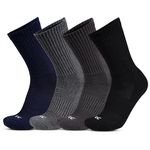 RC. ROYAL CLASS Cotton Socks for Men, Calf Length Sports Athletic, Hi-Performance, Soft, Breathable, Anti-Odour, Ventilated, Moisture Wicking, Anti Sweat Durable Socks, Pack of 4 Pairs, Multicolored