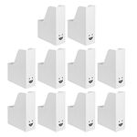 Ikea TJABBA Lightweight Basic Magazine Files, White, Corrugated Board, 30x25x10 Centimetres - Set of 10