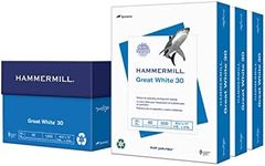 Hammermill Printer Paper, Great White 30% Recycled Paper, 8.5 x 11-92 Bright, Made in The USA, 086820C - 3 Ream (1,500 Sheets)