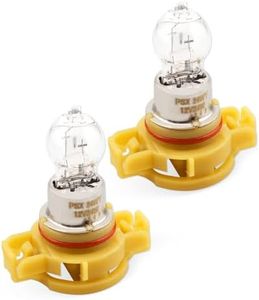 VelvetunVillay Car Headlight Bulbs 4300K 2504 PSX24W Car Auto Headlight Fog Light Daytime Running Light Bulbs 12v 24w