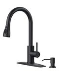 FORIOUS Kitchen Faucet with Soap Di