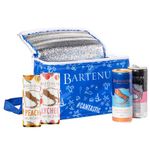 Bartenura Mix Flavour Cans In A Cooler Bag - Low Alcohol Semi Sparkling Wine | Moscato, Rose, Peach, Lychee | 5% ABV | Chill & Cheers, Moscato Magic in Every Sip, Insulated Can Cooler - 4x250ml