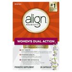 Align Probiotic, Women's Dual Action, Multi-Strain Probiotic, with Chaste Tree, Soothes Occasional Abdominal Discomfort, Gas, Bloating, 28 Capsules