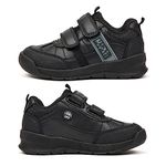 LAMB Boys School Shoes - Marvel LED Trainers, Black - Durable, Scuff Resistant PU - Children's Footwear Since 1887