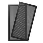 MoKo 120 * 240mm Dust Filter for Computer Cooler Fan, [2 Pack] Magnetic Frame PC Fan Dust Mesh PC Cooler Filter Dustproof PVC Cover Computer Fan Grills - Black