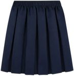 Gadgets Mafia Box Pleated School Uniform Skirt for Girls Round Elasticated Waist Age 7-8 Years Navy