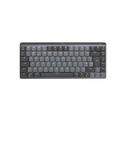 Logitech MX Mechanical Mini Wireless Illuminated Keyboard, Tactile Quiet Switches, Backlit, Bluetooth, USB-C, macOS, Windows, Linux, iOS, Android, Metal, QWERTY UK English Layout - Grey