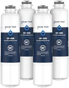 GLACIER FRESH Compatible with Samsung DA29-00020B Refrigerator Water Filter, DA29-00020A/B, DA29-00020B-1, HAF-CIN/EXP, 46-9101, RF4267HARS For French Door Fridge Kitchen (4 PACK)