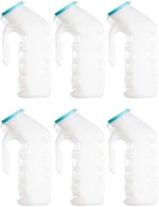 Urinals for Men with Translucent Lid – 32 Oz. Bottle – 6 Pack-Male Urinal Bottles with Glow in The Dark Lid– Durable and Reliable – Practical Design – for Camping, Travel People… (6 Pack, 32, Fl Oz)