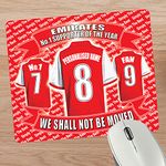 Gooners Football Shirt Personalised Mouse Mat Gift