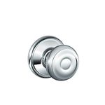 Schlage F10GEO625 Georgian Hall and Closet Knob, Bright Chrome