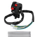 WATODAY 5 Function 10 Wires Left Starter Kill Light Choke Switch Assembly,ATV Ignition Switch for 150 200cc 250cc 300cc RoKeta Coolster ICEbear Jetmoto Kazuma ATV Parts Peace Baja Quad 4 Wheeler