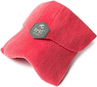 trtl Pillow - Scientifically Proven Super Soft Neck Support Travel Pillow – Machine Washable (Coral)