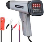 Digital Timing Light with Tachometer, 12V Ignition Timing Gun with 0–90° Advance Angle BTDC, RPM Display, Xenon Strobe, Inductive Clamp for 2/4-Stroke Gasoline Engines – Car, Motorcycle, ATV, Boat