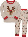 VAENAIT BABY Kids Boys Girls Christmas X-mas Sleepwear Pajamas 2Pcs Set Reindeer JM