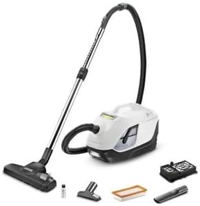 Kärcher DS 6 Water Filter Vacuum Cleaner, 650W, 240V, HEPA 13 Filter, Motor Protection & Water Filter Technology, for Hard Floors, Carpets, Upholstery, Corners & Hallways, German Tech, 2L Tank