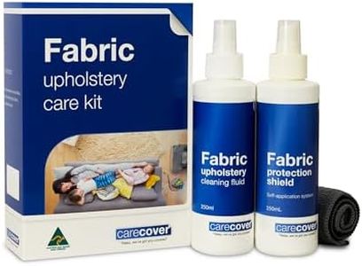 Care Cover Fabric Upholstery Care Kit. Fabric Cleaning. Fabric Furniture Protection. Prevents Stains. Water Repellent. Safe Water-Based Eco Friendly Non Toxic. Safe for All Upholstery Fabrics.