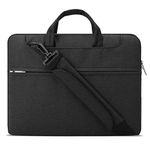 Lacdo 13 inch Laptop Shoulder Bag Sleeve Case for Old 13 inch MacBook Pro 2012-2015/Old 13" MacBook Air A1466 A1369 2010-2017, 12.9" iPad Pro, Surface Book 3 2 1, HP Dell Acer Lenovo Chromebook, Black