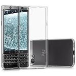 kwmobile Case Compatible with BlackBerry KEYone (Key1) - Clear Case Soft Slim Flexible Protective TPU Phone Cover - Transparent