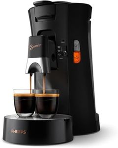 Philips SENSEO - Machine à Café à Dosettes – Intensité Plus, Crema Plus, Fonction Mémo, 2 Tasses Simultanées, Économie d’Énergie (CSA240/61)