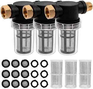 BEETRO Garden Hose Filter for Pressure Washer Inlet Water, Sediment Filter Attachment, with 100 Mesh and 40 Mesh Screen, 3 Sets