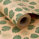 RUSPEPA Kraft Wrapping Paper Roll - Monster Design Great for Summer, Holiday and Special Occasion Wrap - 61 cm X 30.5 m