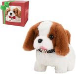 Froplay Zoomer Pup Robotic Dog Realistic Pet, 2025 Realistic Robot Puppy, Interactive Robot Dogs with Touch Sensing, Lifelike Sounds, Walking, Barking, Gifts suitable for boys and girls (brown 02)