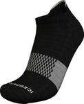 Icebreaker Men's Multisport Light Micro Socks, Black/Snow, Large